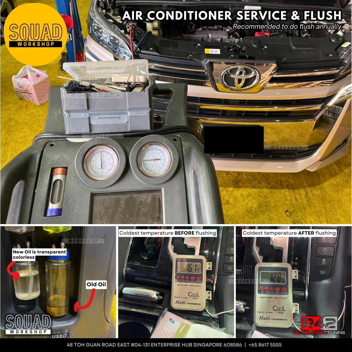 Toyota Vellfire 90k Service & CVT Flush | Squad Workshop SG