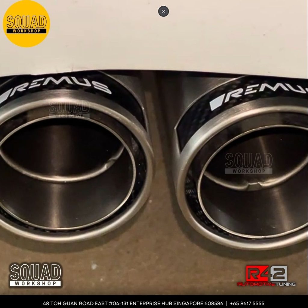 Remus exhaust installed on Volkswagen Golf GTI Mk5 with rear muffler and catback system